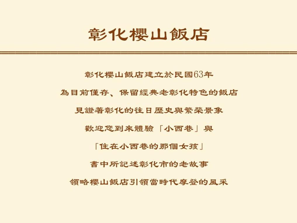 Inn Sun Hotel Changhua Eksteriør bilde